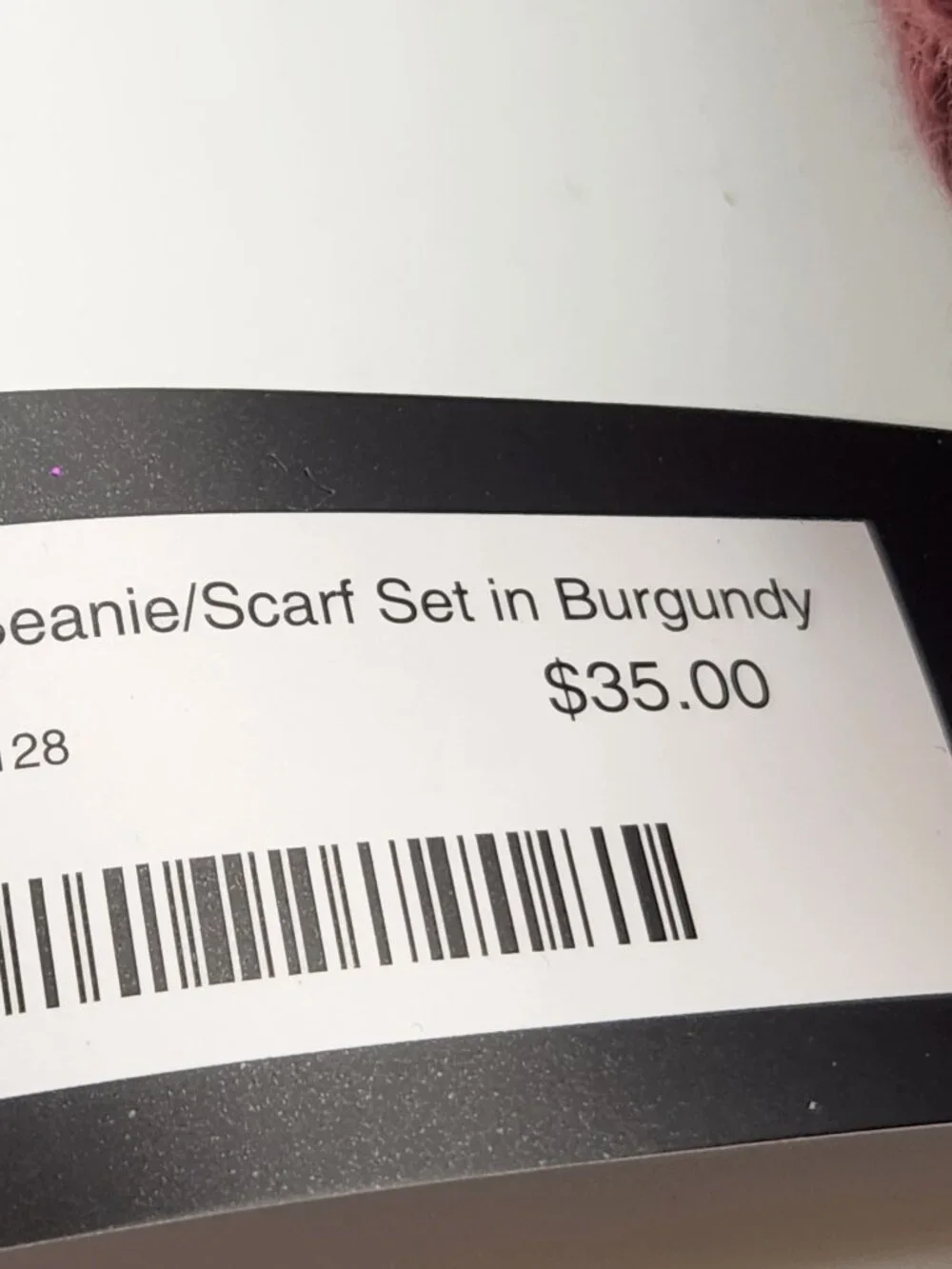 Wantable hat & scarf set burgundy unisex NWT $35